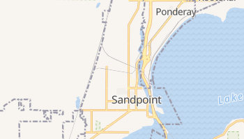 Sandpoint, Idaho map