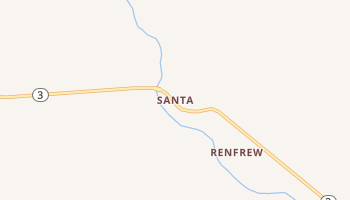 Santa, Idaho map