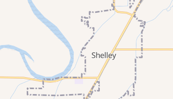 Shelley, Idaho map