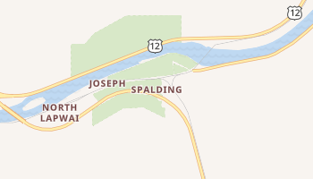Spalding, Idaho map