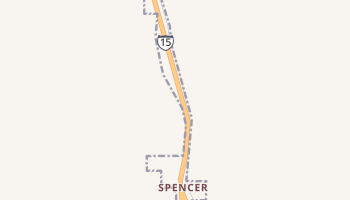 Spencer, Idaho map