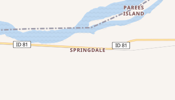 Springdale, Idaho map