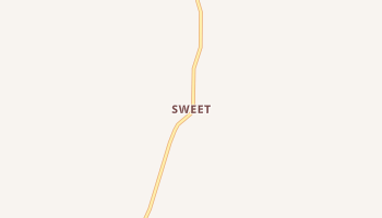 Sweet, Idaho map