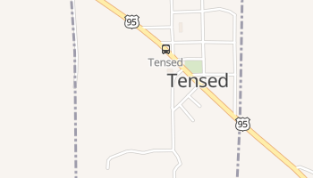 Tensed, Idaho map