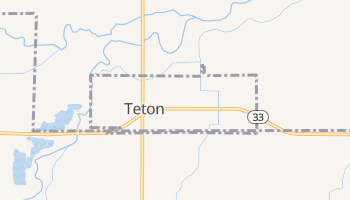 Teton, Idaho map
