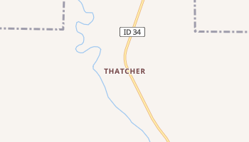 Thatcher, Idaho map