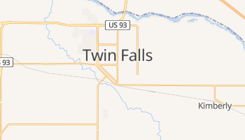 Twin Falls, Idaho map