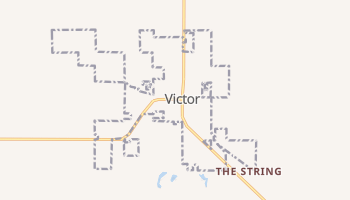 Victor, Idaho map