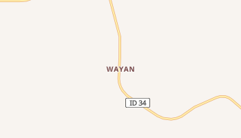 Wayan, Idaho map