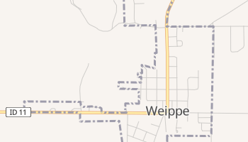 Weippe, Idaho map