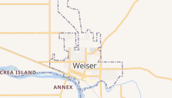 Weiser, Idaho map