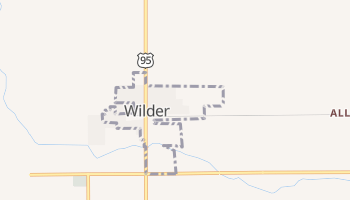 Wilder, Idaho map