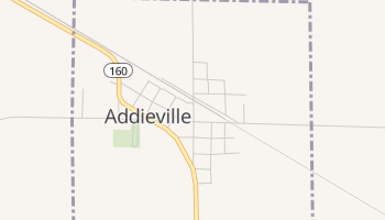 Addieville, Illinois map