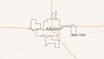 Albion, Illinois map