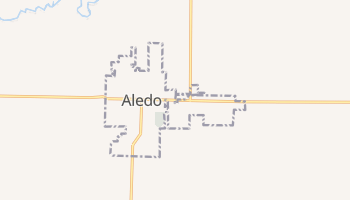 Aledo, Illinois map