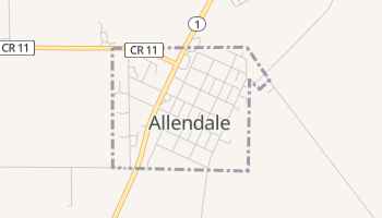 Allendale, Illinois map