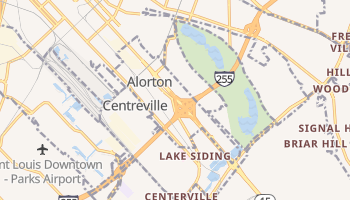 Alorton, Illinois map