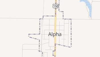 Alpha, Illinois map