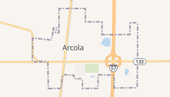 Arcola, Illinois map