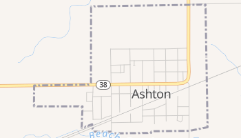 Ashton, Illinois map