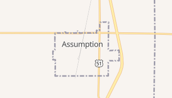 Assumption, Illinois map