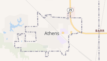 Athens, Illinois map