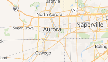 Aurora, Illinois map