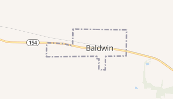 Baldwin, Illinois map