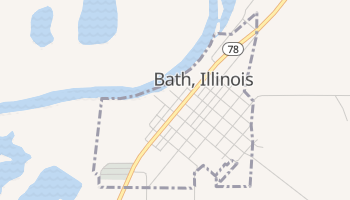 Bath, Illinois map