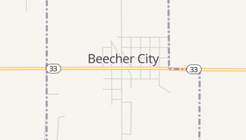 Beecher City, Illinois map
