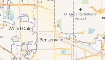 Bensenville, Illinois map