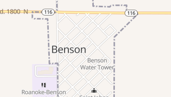 Benson, Illinois map