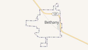 Bethany, Illinois map