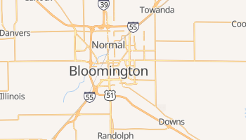 Bloomington, Illinois map