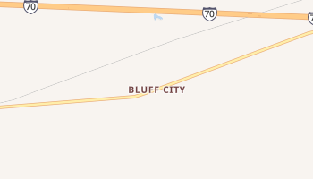Bluff City, Illinois map
