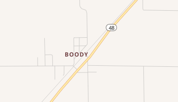 Boody, Illinois map