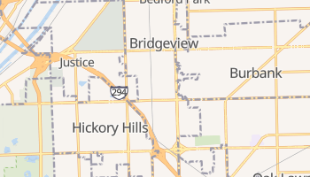 Bridgeview, Illinois map