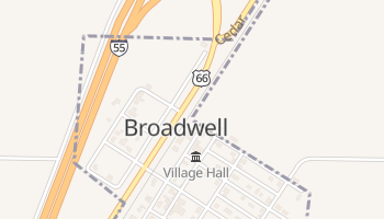 Broadwell, Illinois map