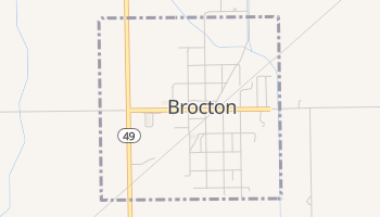 Brocton, Illinois map