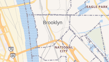 Brooklyn, Illinois map