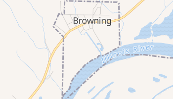 Browning, Illinois map