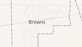 Browns, Illinois map