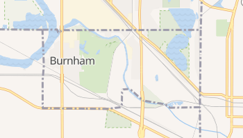 Burnham, Illinois map
