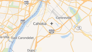 Cahokia, Illinois map
