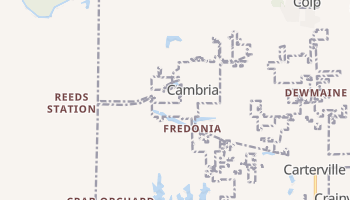 Cambria, Illinois map