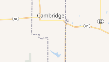 Cambridge, Illinois map