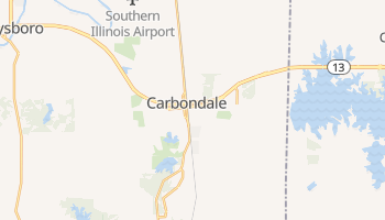 Carbondale, Illinois map
