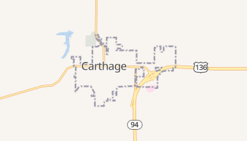Carthage, Illinois map