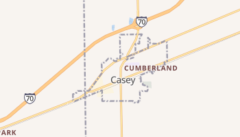 Casey, Illinois map