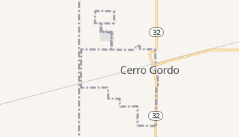 Cerro Gordo, Illinois map